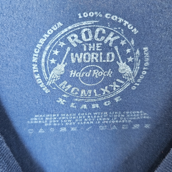 Hard Rock Atlanta blue t shirt size XL - Picture 3 of 7